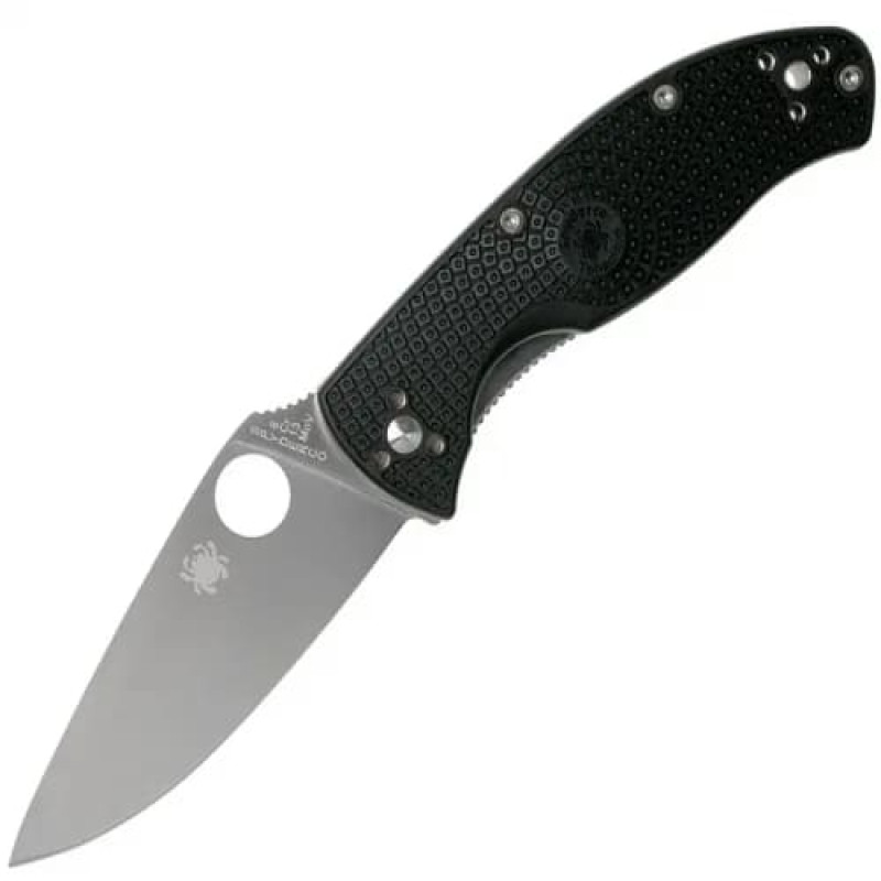 Ніж складаний Spyderco Tenacious (довжина: 197мм, лезо: 86мм), чорний FRN