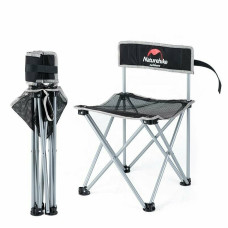 Стілець складаний Naturehike NH16J001-J, 600D Oxford /сталь, чорний