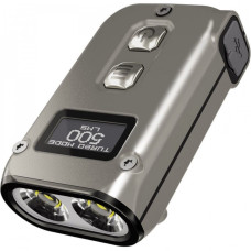 Мощный наключный фонарик с LED дисплеем Nitecore TINI 2 (USB Type-C), серый