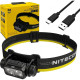 Фонарь налобный Nitecore NU43 (Белый + Красный LED, 1400 люмен, 9 режимов, 1x18650, USB-C, датчик приближения, специально для армии)