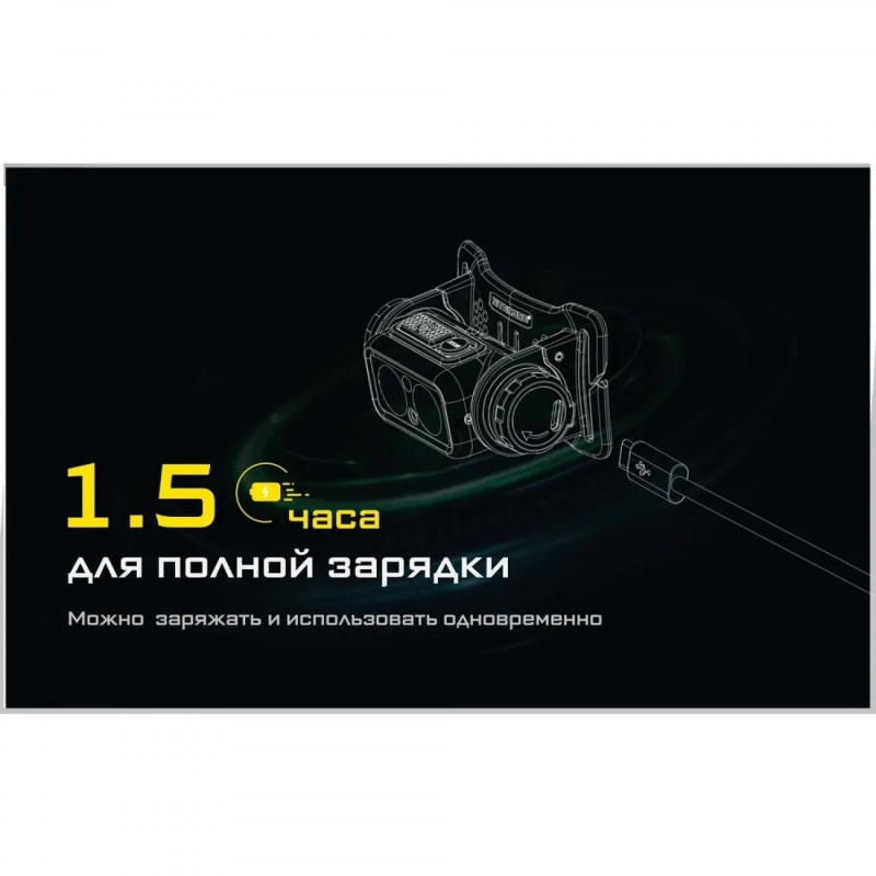 Фонарь налобный Nitecore NU40 (Датчик приближения, USB Type-C)