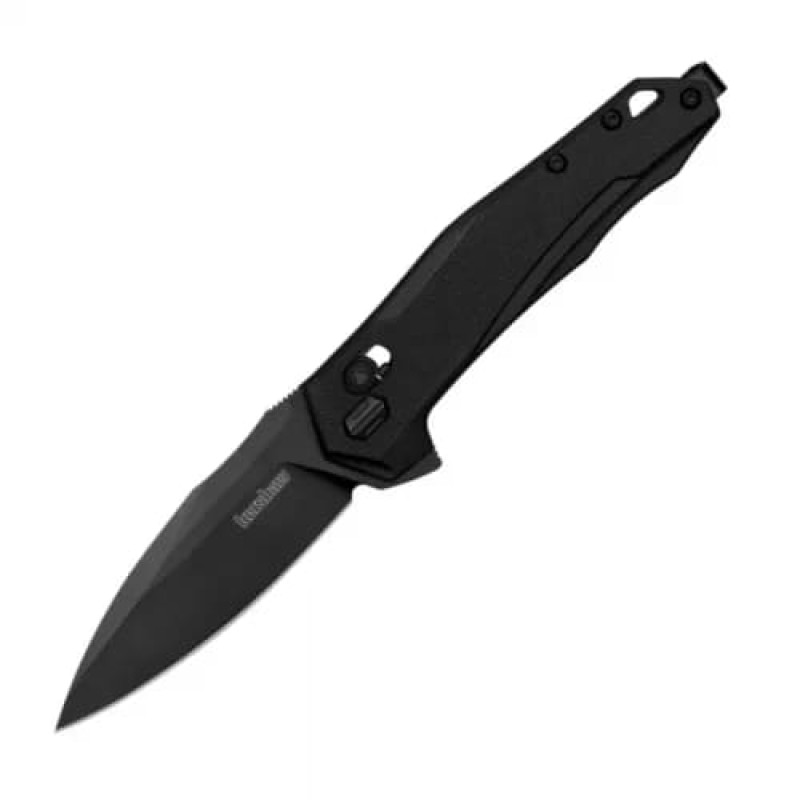 Ніж складаний Kershaw Monitor (довжина: 183 мм, лезо: 76 мм, чорне), чорний