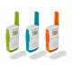 Рація Motorola Talkabout T42 (0,5W, PMR446, 446MHz, до 4 км, 16 каналів, 3xAAA), 3 шт, оранж+синій+зелений