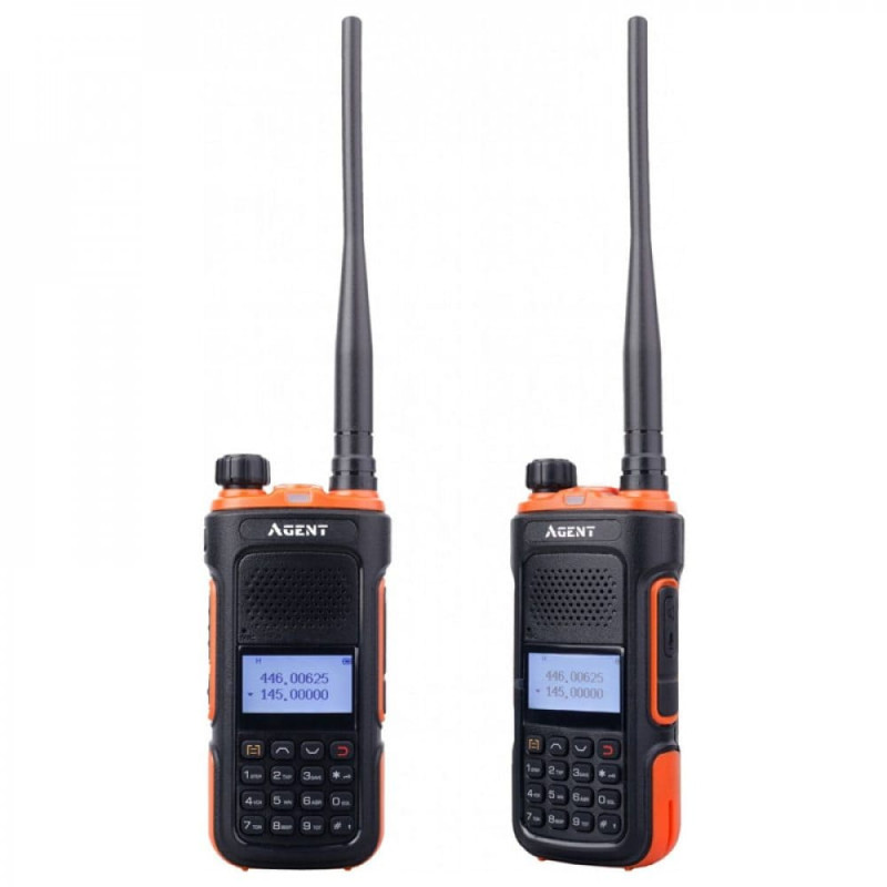 Рація Agent AR-UV10 Twin Pack (0.5W, UHF400-470MHz, VHF136-174MHz, до 10 км, 128 каналів, АКБ), 2 шт