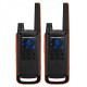 Рація Motorola Talkabout T82 Twin Pack (0.5W, UHF, 446 MHz, до 10 км, 16 каналів, АКБ), 2шт, чорна