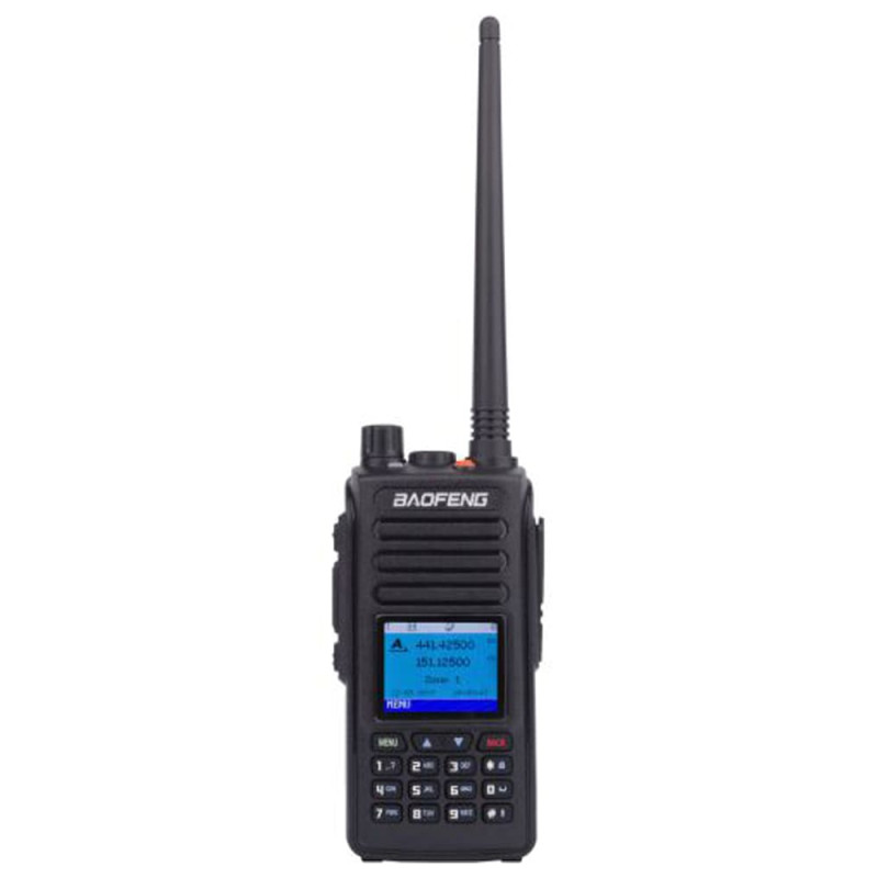 Рація цифрова з GPS Baofeng DM-1702 (5W, VHF, UHF, 136-174,400-480MHz, до 16км, 128 каналів, АКБ), чорна