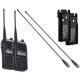 Рація Baofeng UV-82 Tourism (5W, VHF, UHF, 136-174,400-480MHz, до 16км, 128 каналів, АКБ), 2шт, чорна