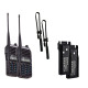 Рація Baofeng UV-82 Tactical (5W, VHF, UHF, 136-174,400-480MHz, до 16км, 128 канал., АКБ), 2шт, чорна