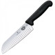Ніж кухонний, побутовий Victorinox Fibrox Santoku (лезо: 170мм), чорний 5.2523.17