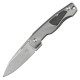 Нож складной Boker Plus Aluma (длина 220 мм, лезвие 91 мм), серый