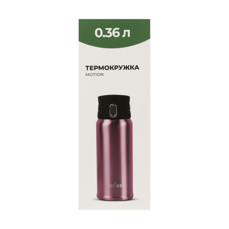 Термокружка Tribe Motion 0,36 л T-DD-0014, pink