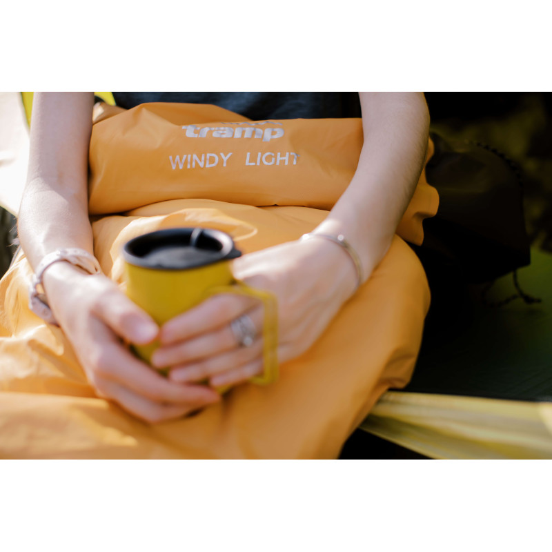 Спальний мішок Tramp Windy Light кокон лівий yellow/grey 220/80-55 UTRS-055