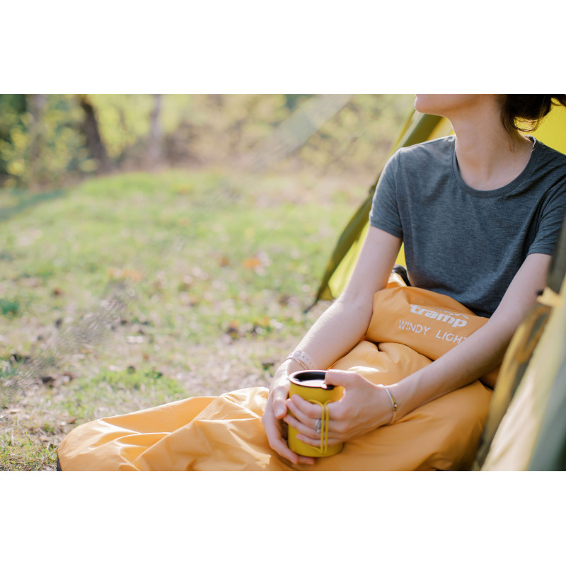 Спальний мішок Tramp Windy Light кокон лівий yellow/grey 220/80-55 UTRS-055