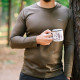 Футболка Tribe Coolpass LS T-KI-0007-olive, XL