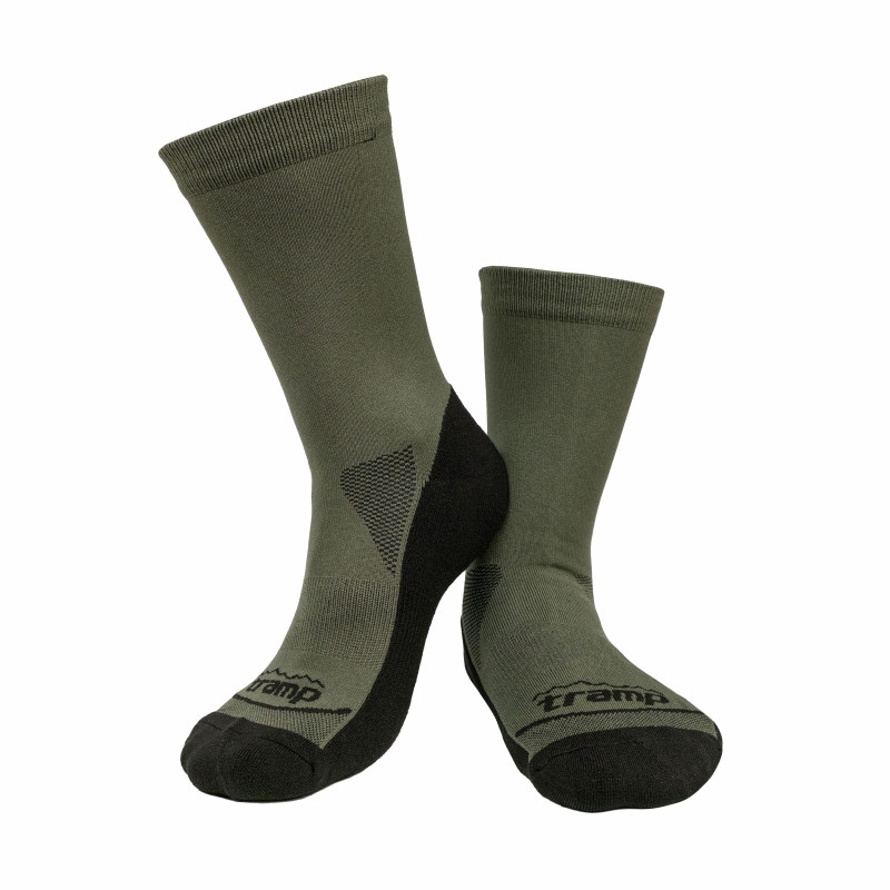 Носки демисезонные Tramp UTRUS-001-black-olive, 44/46