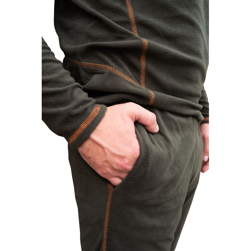 Термобелье мужское Tramp Microfleece комплект (футболка+штаны) olive UTRUM-020, UTRUM-020-olive-3XL