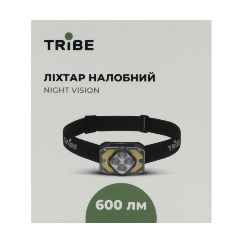 Ліхтар налобний Tribe Night Vision акумуляторний T-MB-0015-olive