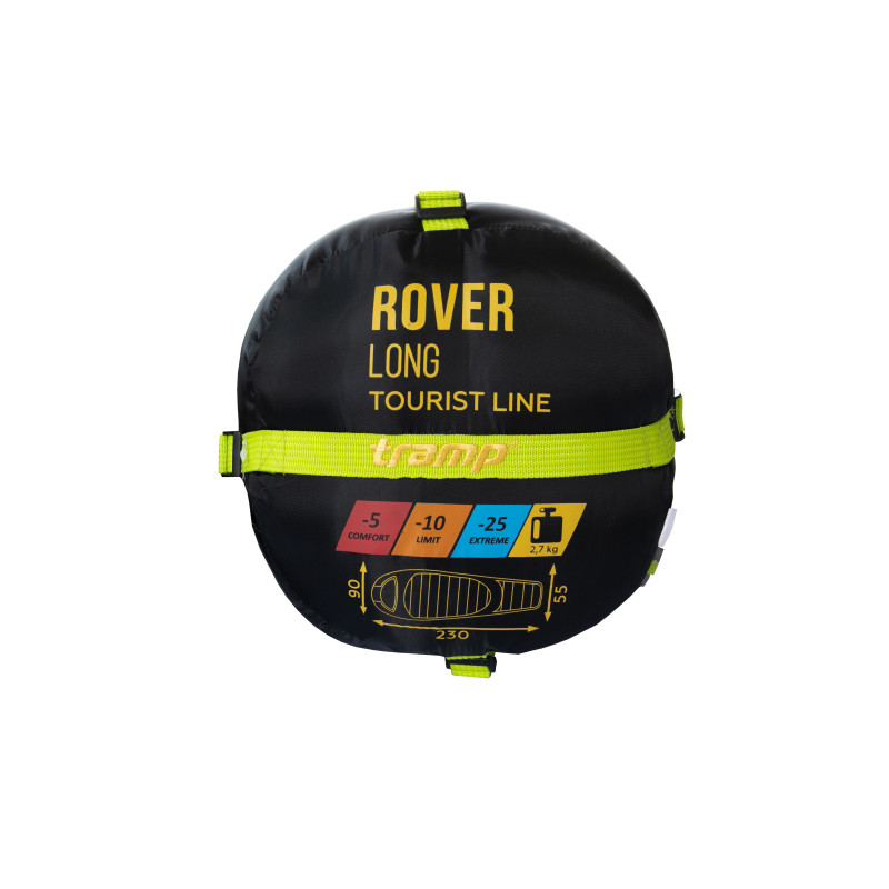 Спальний мішок Tramp Rover Long кокон лівий olive/grey 230/90-55 UTRS-052L
