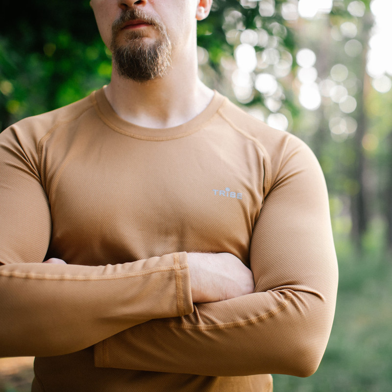 Футболка Tribe Coolpass LS T-KI-0007-coyote, XL