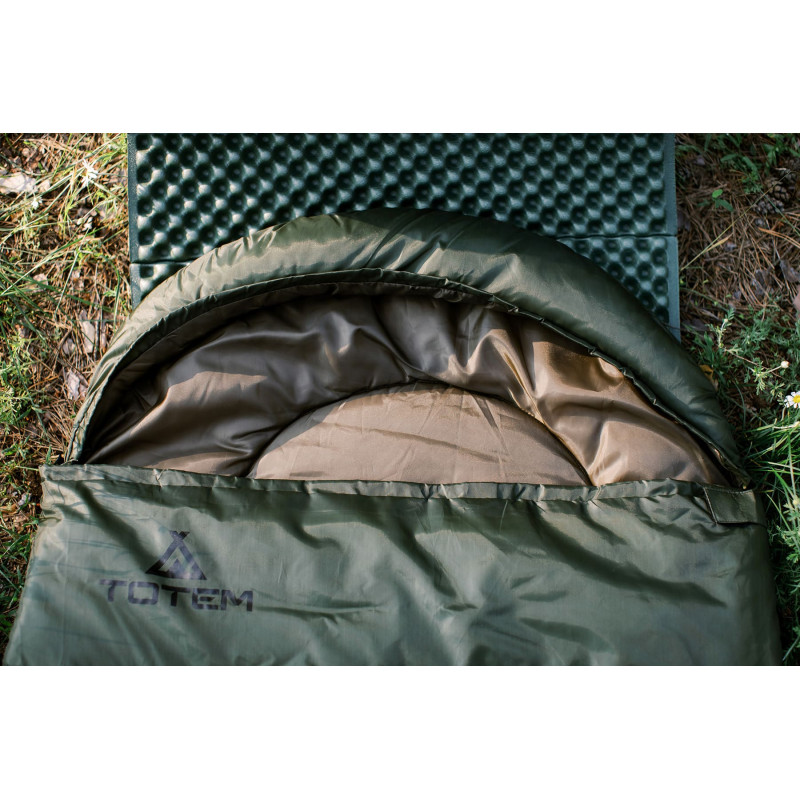 Спальний мішок Totem Fisherman ковдра з капюш лівий olive 190/73 UTTS-012