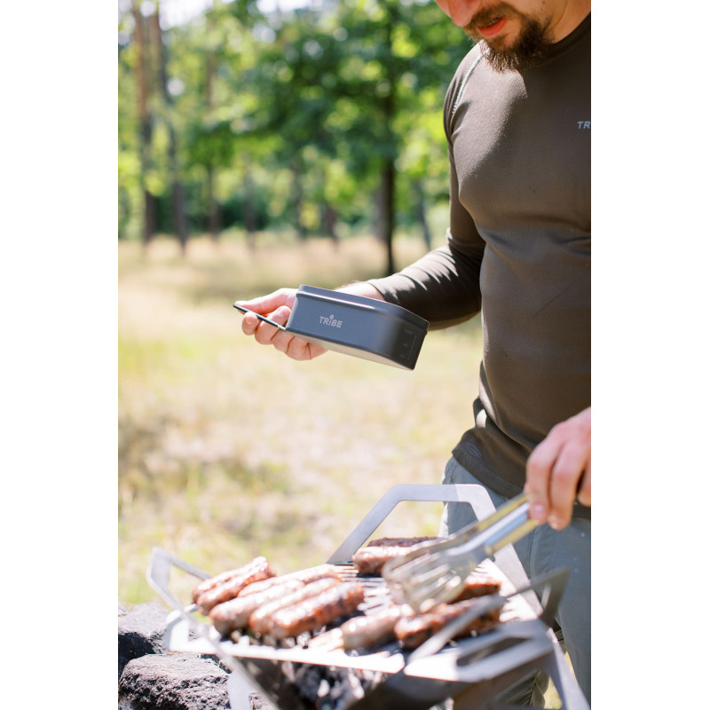 Контейнер для їжі Tribe Lunch Box Alu T-FG-0016-grey
