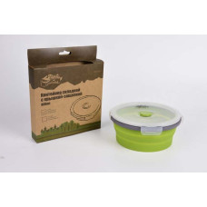 Контейнер складной с крышкой-защелкой Tramp (800ml) olive
