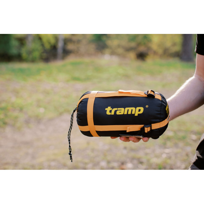 Спальний мішок Tramp Windy Light кокон лівий yellow/grey 220/80-55 UTRS-055