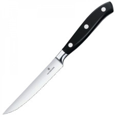 Ніж кухонний, побутовий Victorinox Forged TomatoSteak Grand Maitre (лезо: 120мм), чорний 7.7203.12WG
