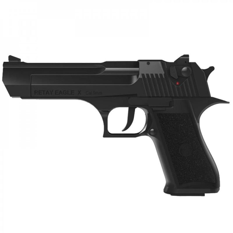 Пістолет сигнальний, стартовий Retay Desert Eagle Х (9мм, 17+1 зарядів), чорний