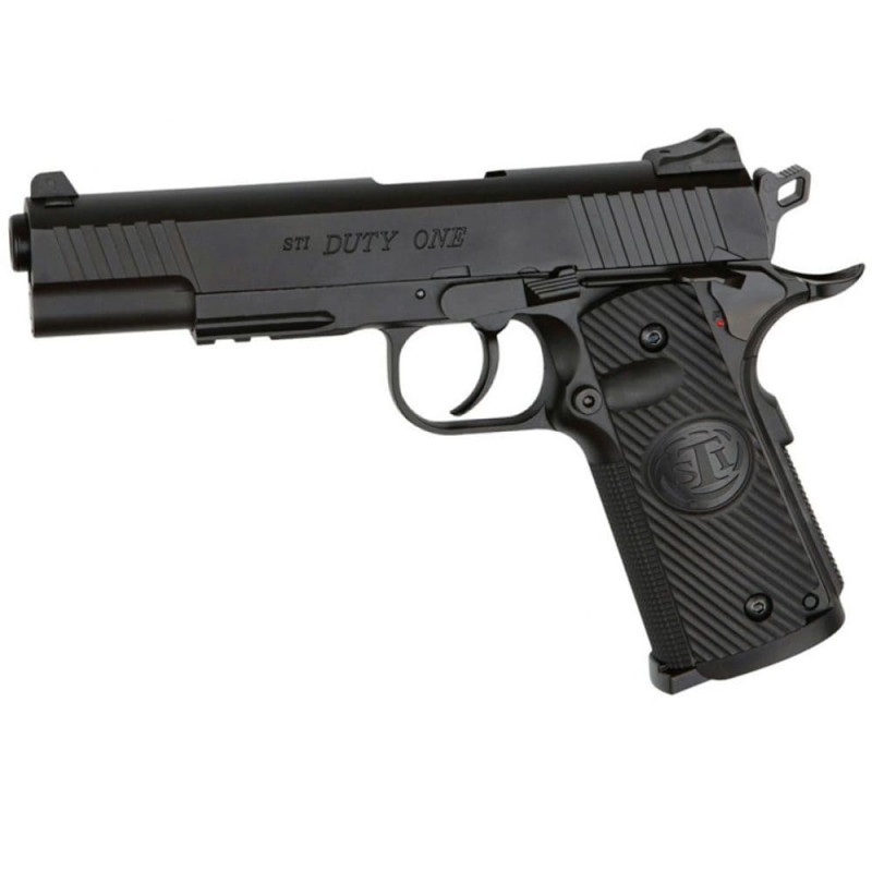 Пистолет пневматический ASG STI Duty One Blowback (4,5mm), черный
