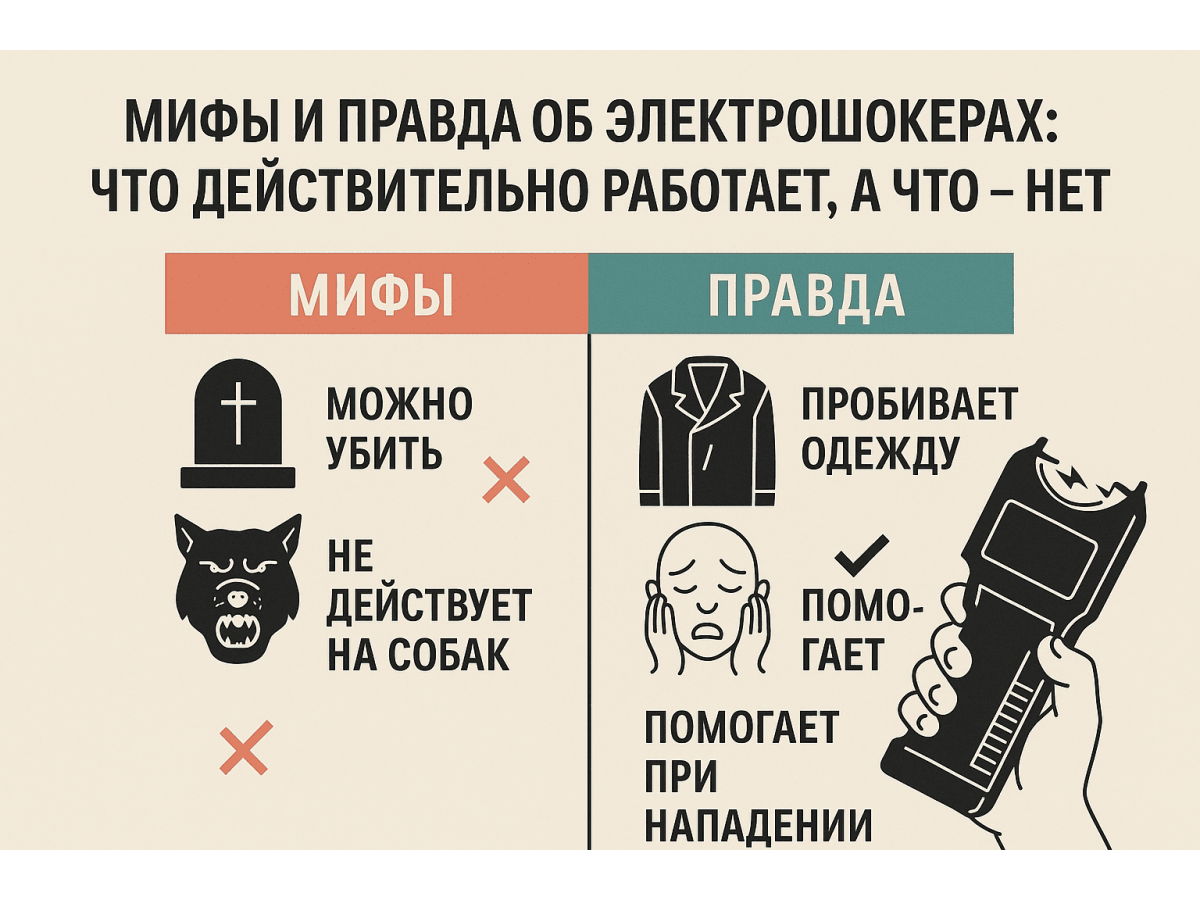 Міфи та правда про електрошокери: що справді працює, а що — ні