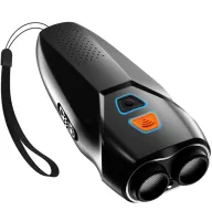 Відлякувач собак ультразвуковий PU70 з ліхтариком та USB, чорний