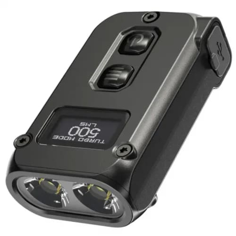 Ліхтар наключний Nitecore TINI 2 (2xOSRAM P8, 500 люмен, 5 режимів, USB Type-C), чорний