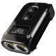 Ліхтар наключний Nitecore TINI 2 SS (2xOSRAM P8, 500 люмен, 5 режимів, USB Type-C), чорна смола
