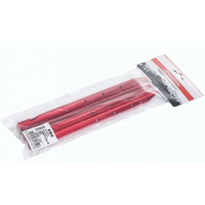 Кільця алюмінієві Naturehike NH15A009-I 25 см, червоний (4 шт)