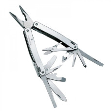 Ніж складаний, мультитул Victorinox Swisstool Spirit (105мм, 24 функцій) з чохлом, сталевий 3.0224.L