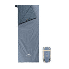 Спальник сверхлегкий Naturehike Ultralight LW180 NH21MSD09, (15°C), pp L, серо-синий