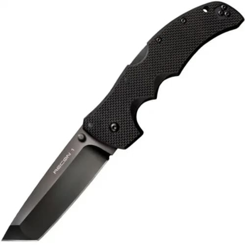 Ніж складаний Cold Steel Recon 1 Tanto Point (довжина: 238мм, лезо: 102мм, чорне), чорний