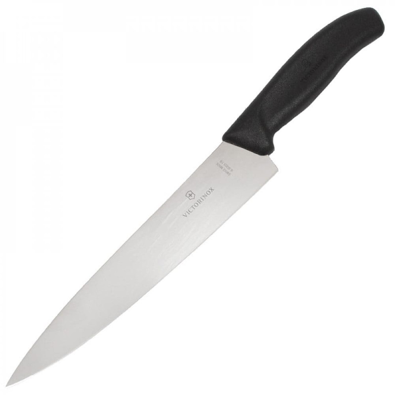 Ніж кухонний Victorinox SwissClassic Carving (лезо: 190мм), чорний блістер 6.8003.19B