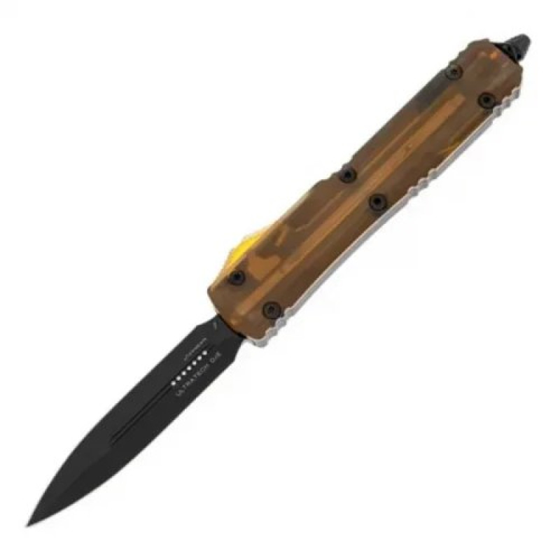 Ніж автоматичний Microtech Ultratech Ultem Double Edge DLC (довжина: 212 мм, лезо: 85 мм)