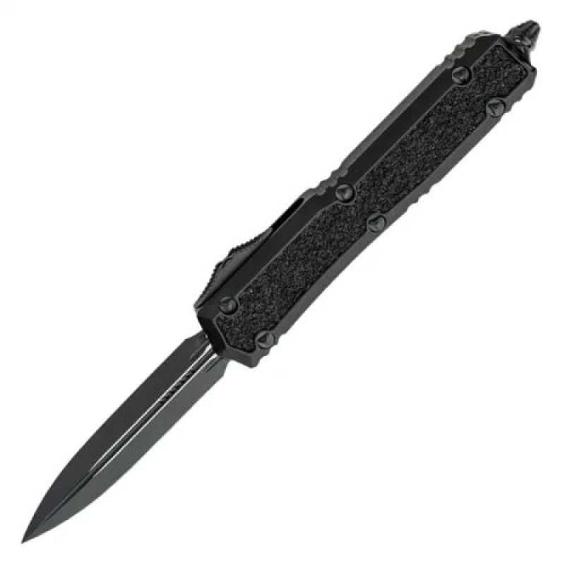Ніж автоматичний Microtech Makora Double Edge BB Tactical (довжина 215 мм, лезо 82 мм), чорний