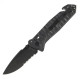 Ніж TB Outdoor CAC S200 Army Knife G10 напівсерейтор (довжина 230 мм, лезо 85 мм), чорний