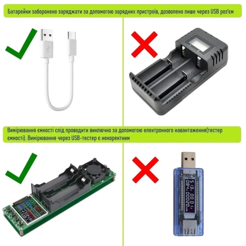 Акумулятор LiitoKala Lii-USB-9V type-C 1100mah - 1 шт.