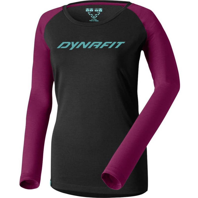 Футболка ж Dynafit 24/7 W L/S TEE 70957 0912 - 46/40 - чорний/бордовий