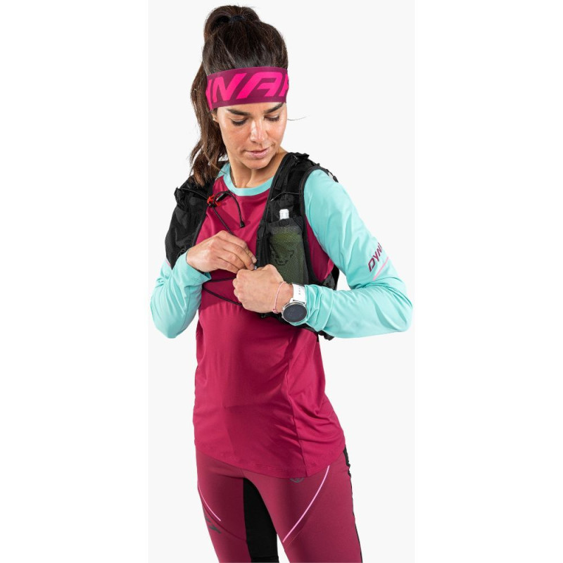Футболка ж Dynafit ALPINE PRO W L/S TEE 71157 6212 - 46/40 (L) - бордовий/блакитний