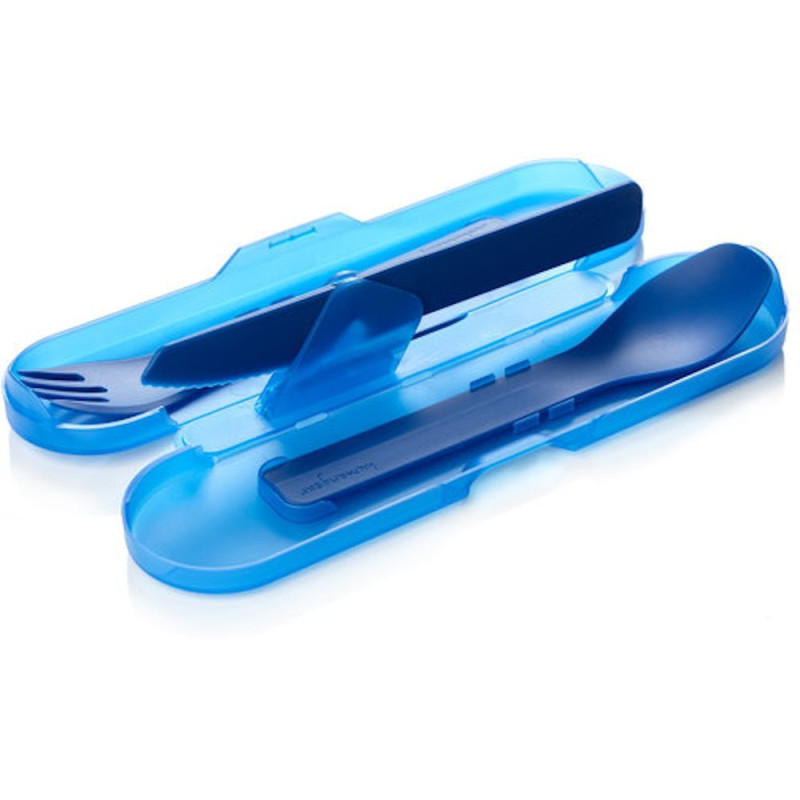 Набір приборів для їжі Humangear GoBites Trio blue