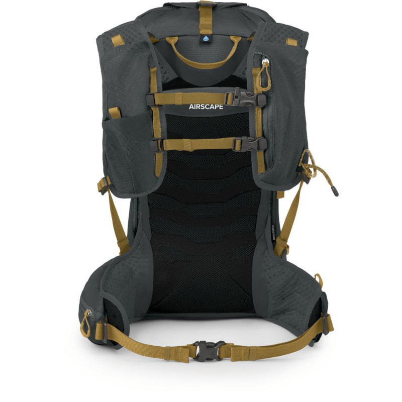Рюкзак Osprey Talon Velocity 20 dark charcoal/tumbleweed yellow - S/M - чорний