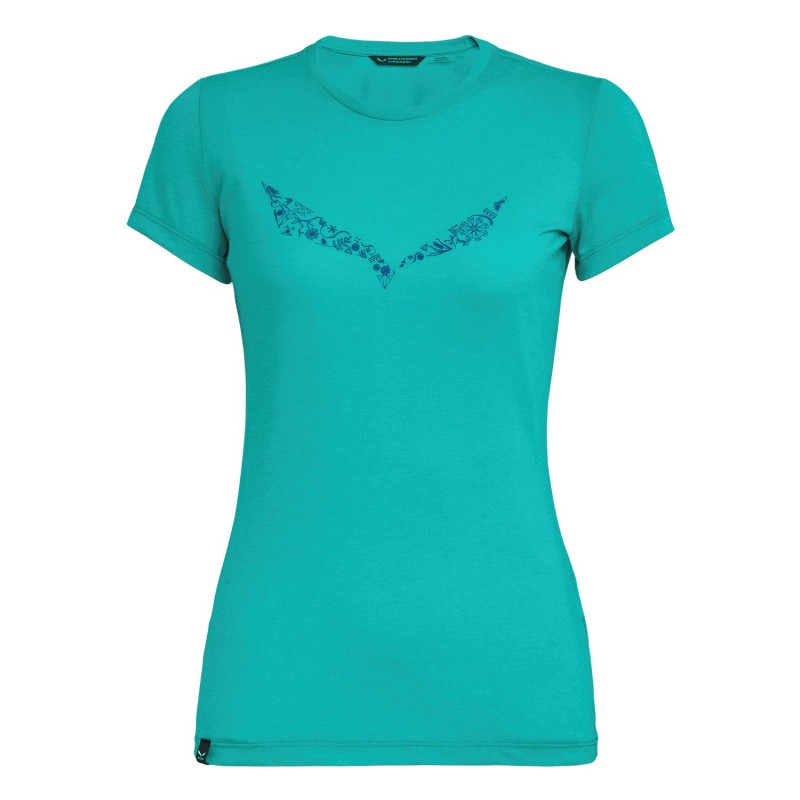 Футболка ж Salewa SOLID DRI-REL W S/S TEE 27019 5639 - 42/36 (S) - синій