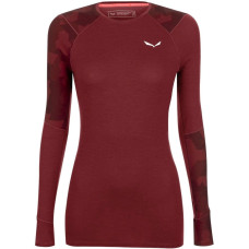 Термофутболка ж Salewa CRISTALLO WARM AMR W L/S TEE 28206 1570 - 40/34 (XS) - бордовий