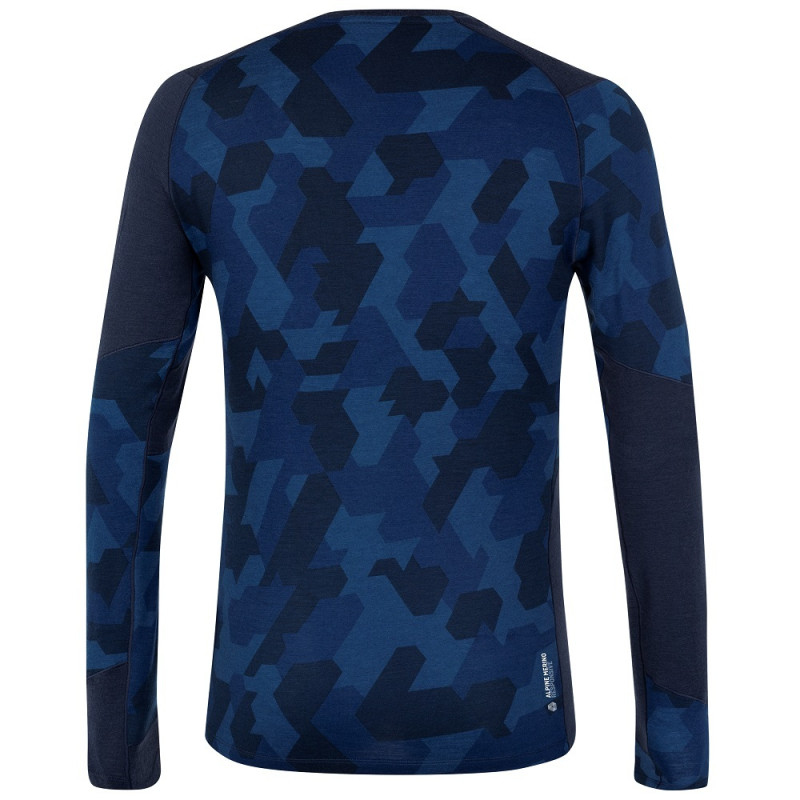 Термофутболка ч Salewa CRISTALLO WARM AMR M L/S TEE 28205 3960 - 48/M - синій